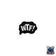 Шеврон WTF! PVC черный/белый