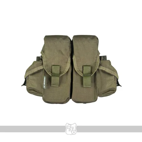 Сумка 4АК-2РГ-2РСП MOLLE с кнопкой, липучкой и утяжками