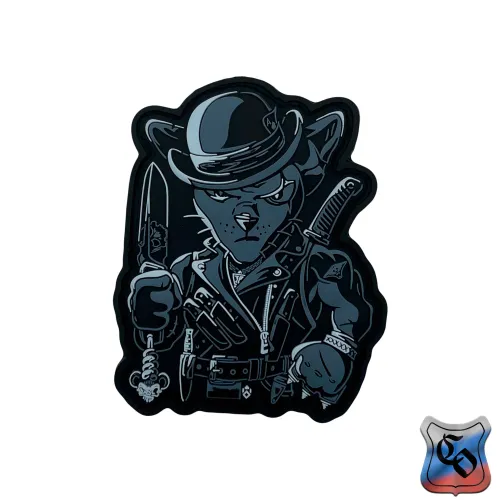 Шеврон Котик Ножеман ПВХ