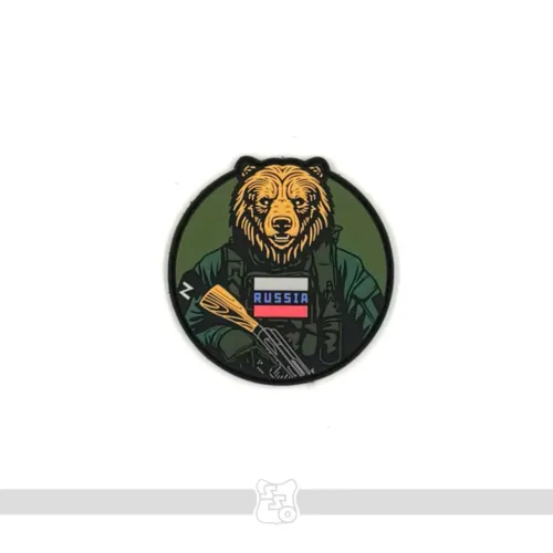 Шеврон Медведь с АК ПВХ