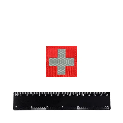 Шеврон Крест медика светоотражающий Cordura 5 см