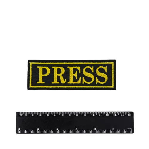 Шеврон PRESS вышивка 4х12 см