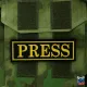 Шеврон PRESS вышивка 4х12 см