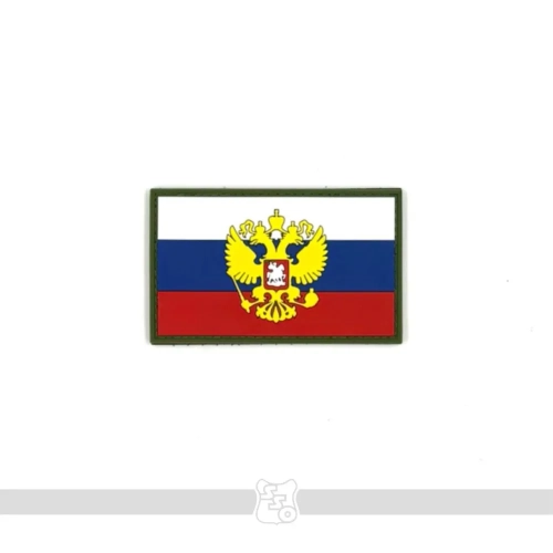 Шеврон Флаг России с гербом ПВХ